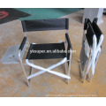 Aluminum canvas folding director chair with side table and bags